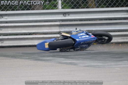 2010-05-08 Monza 0080 - La Roggia - Superstock 1000 - Free Practice - Marco Bussolotti - Honda CBR1000RR